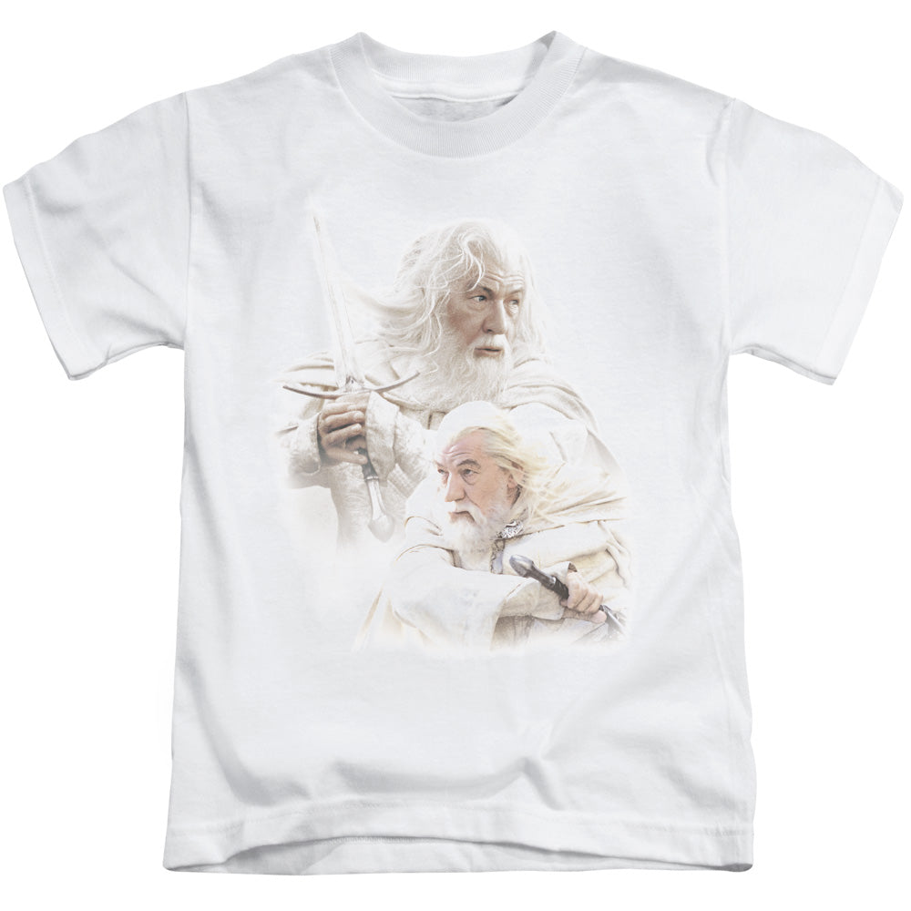 Lord of the Rings Gandalf the White Juvenile Kids Youth T Shirt White