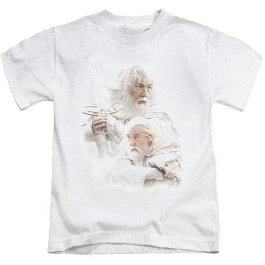 Lord of the Rings Gandalf the White Juvenile Kids Youth T Shirt White