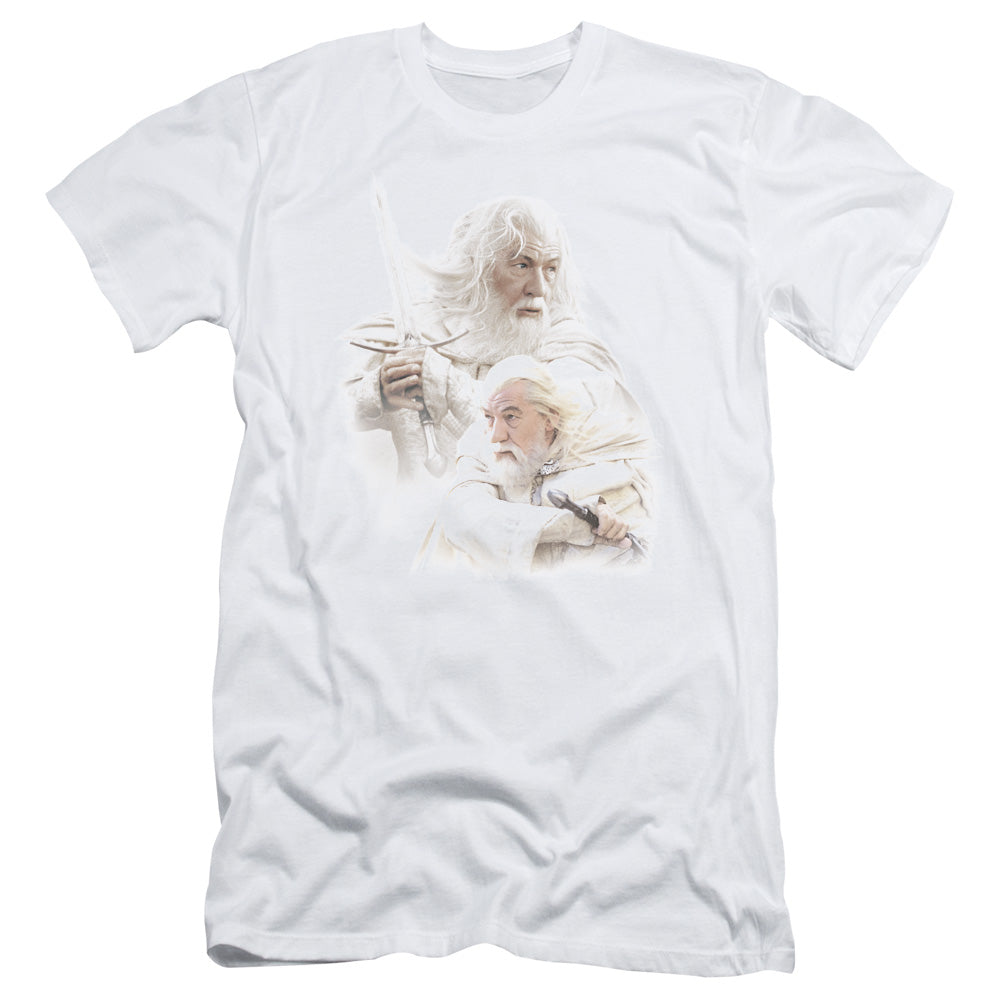 Lord of the Rings Gandalf the White Slim Fit Mens T Shirt White