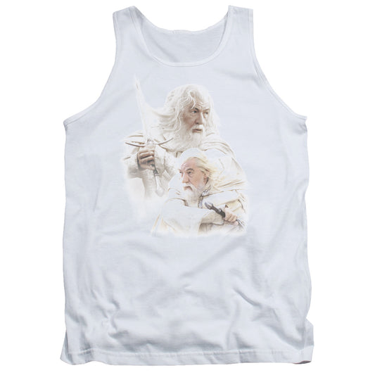 Lord of the Rings Gandalf the White Mens Tank Top Shirt White