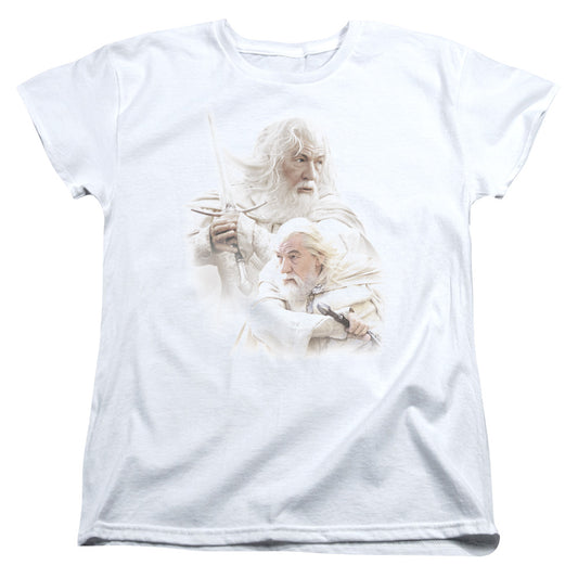 Lord of the Rings Gandalf the White Womens T Shirt White