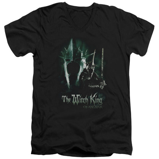 Lord of the Rings Witch King Mens Slim Fit V-Neck T Shirt Black