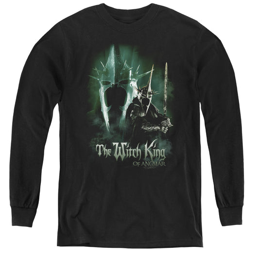 Lord of the Rings Witch King Long Sleeve Kids Youth T Shirt Black