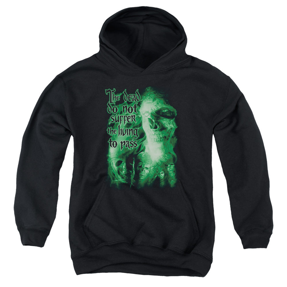 Lord of the Rings King of the Dead Kids Youth Hoodie Black