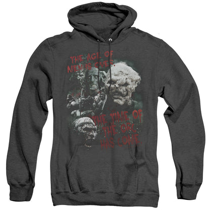 Lor Time Of The Orc Heather Mens Hoodie Black