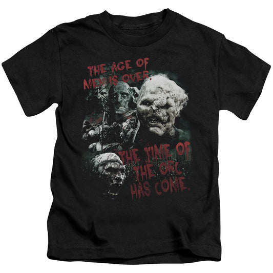 Lord of the Rings Time of the Orc Juvenile Kids Youth T Shirt Black