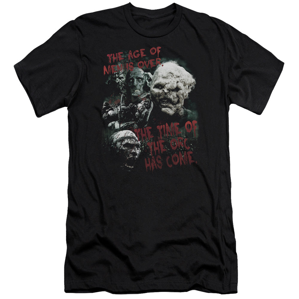 Lord of the Rings Time Of The Orc Premium Bella Canvas Slim Fit Mens T Shirt Black