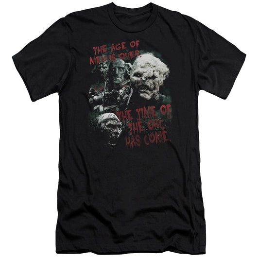 Lord of the Rings Time of the Orc Slim Fit Mens T Shirt Black