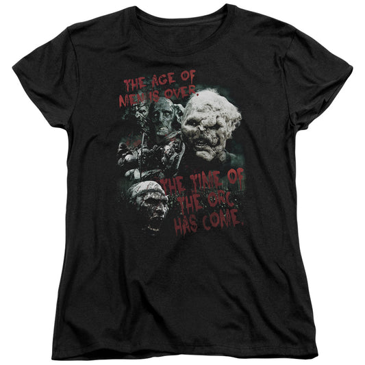 Lord of the Rings Time of the Orc Womens T Shirt Black