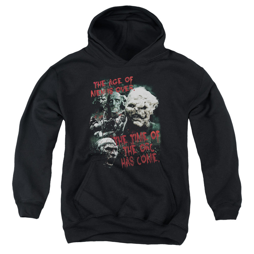 Lord of the Rings Time of the Orc Kids Youth Hoodie Black