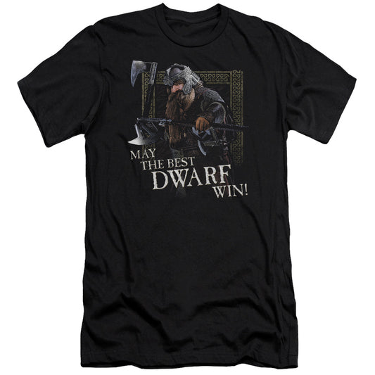 Lord of the Rings the Best Dwarf Slim Fit Mens T Shirt Black