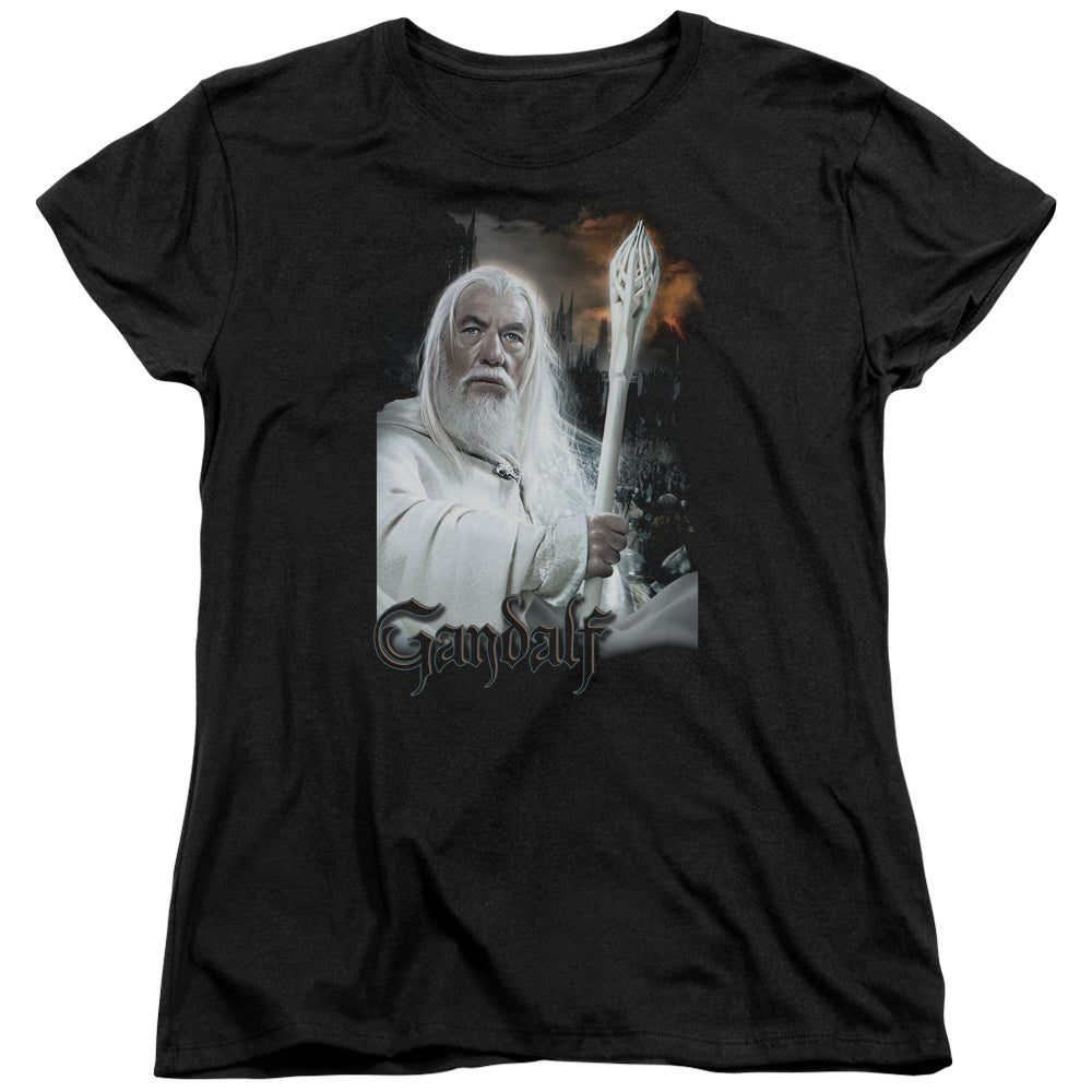 Lord of the Rings Gandalf Womens T Shirt Black