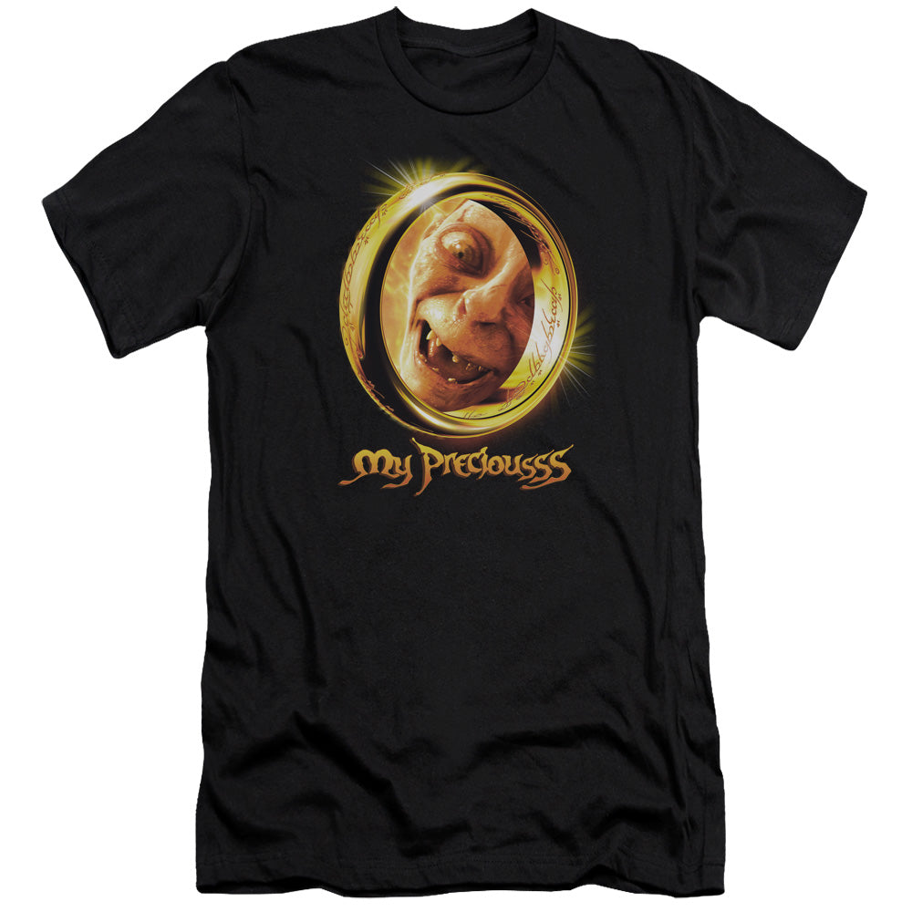 Lord of the Rings My Precious Slim Fit Mens T Shirt Black