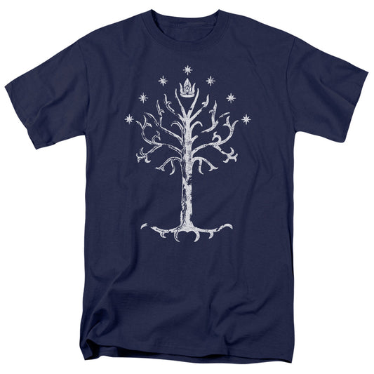 Lord of the Rings Tree Of Gondor Mens T Shirt Navy