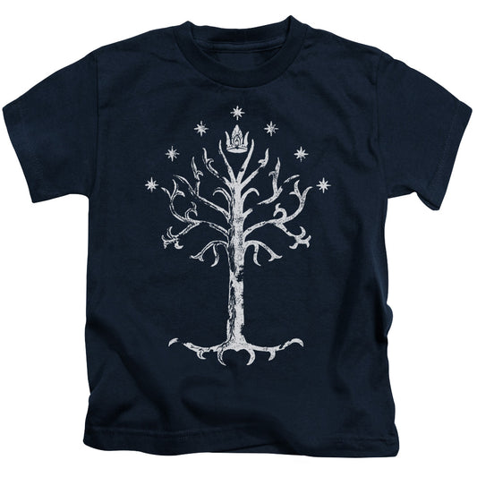 Lord of the Rings Tree of Gondor Juvenile Kids Youth T Shirt Navy