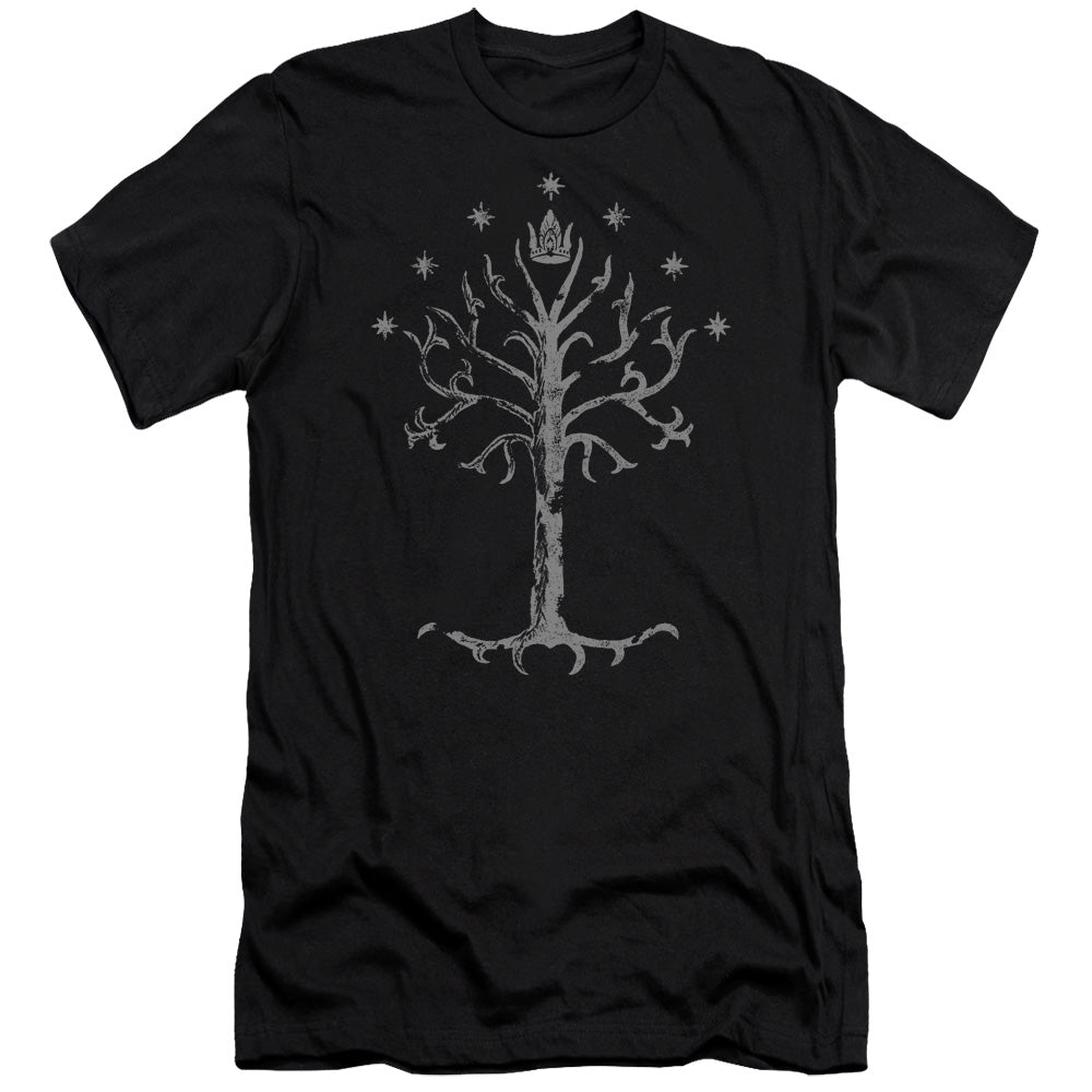 Lord of the Rings Tree of Gondor Slim Fit Mens T Shirt Black