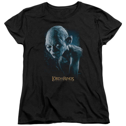 Lord of the Rings Sneaking Womens T Shirt Black