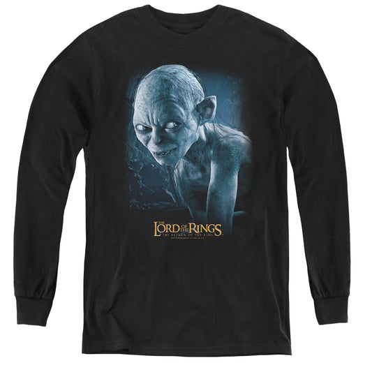 Lord of the Rings Sneaking Long Sleeve Kids Youth T Shirt Black