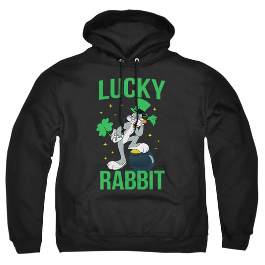 Looney Tunes Bugs Bunny St. Patrick'S Lucky Rabbit Mens Hoodie Black Officially Licensed
