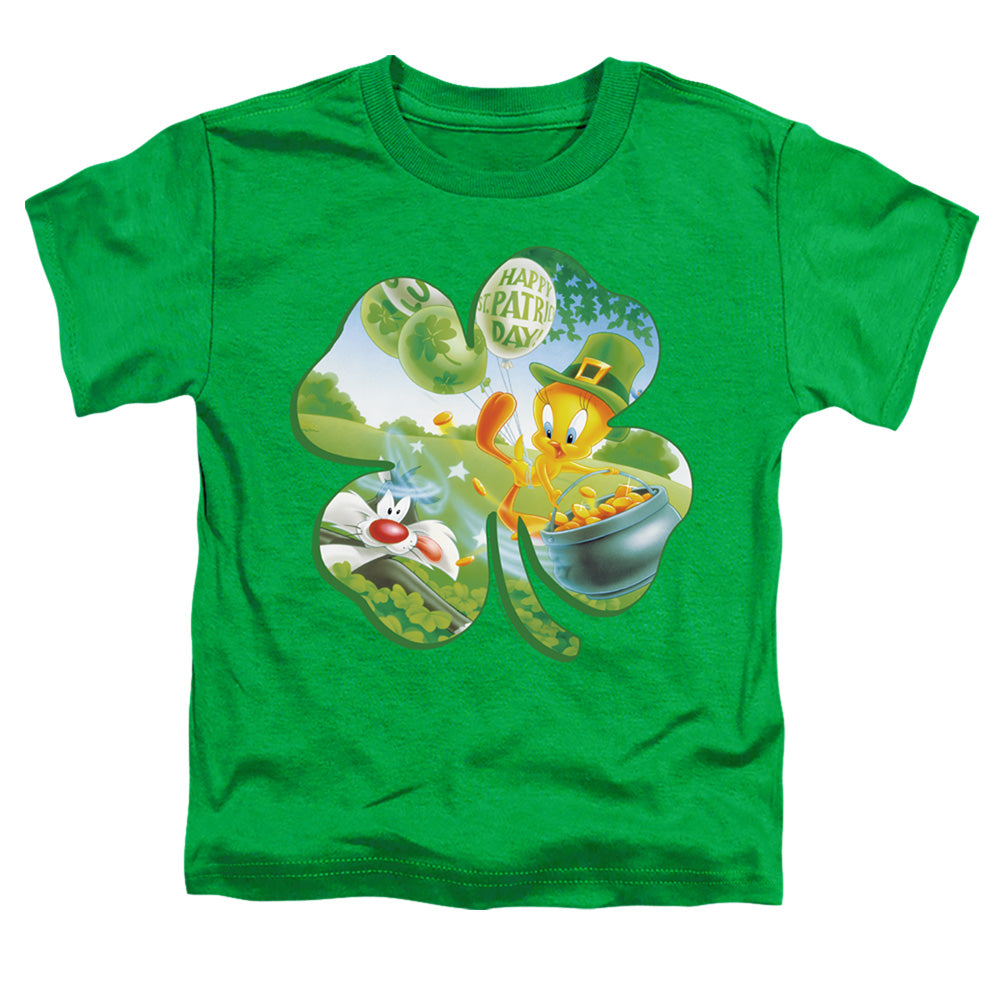 Looney Tunes Tweety Shamrock Toddler Kids Youth T Shirt Kelly Green