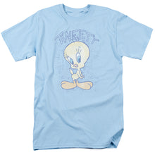 Load image into Gallery viewer, Looney Tunes Tweety Fade Mens T Shirt Light Blue