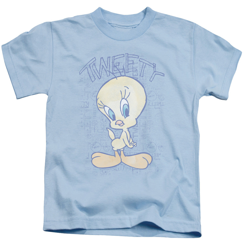 Looney Tunes Tweety Fade Juvenile Kids Youth T Shirt Light Blue