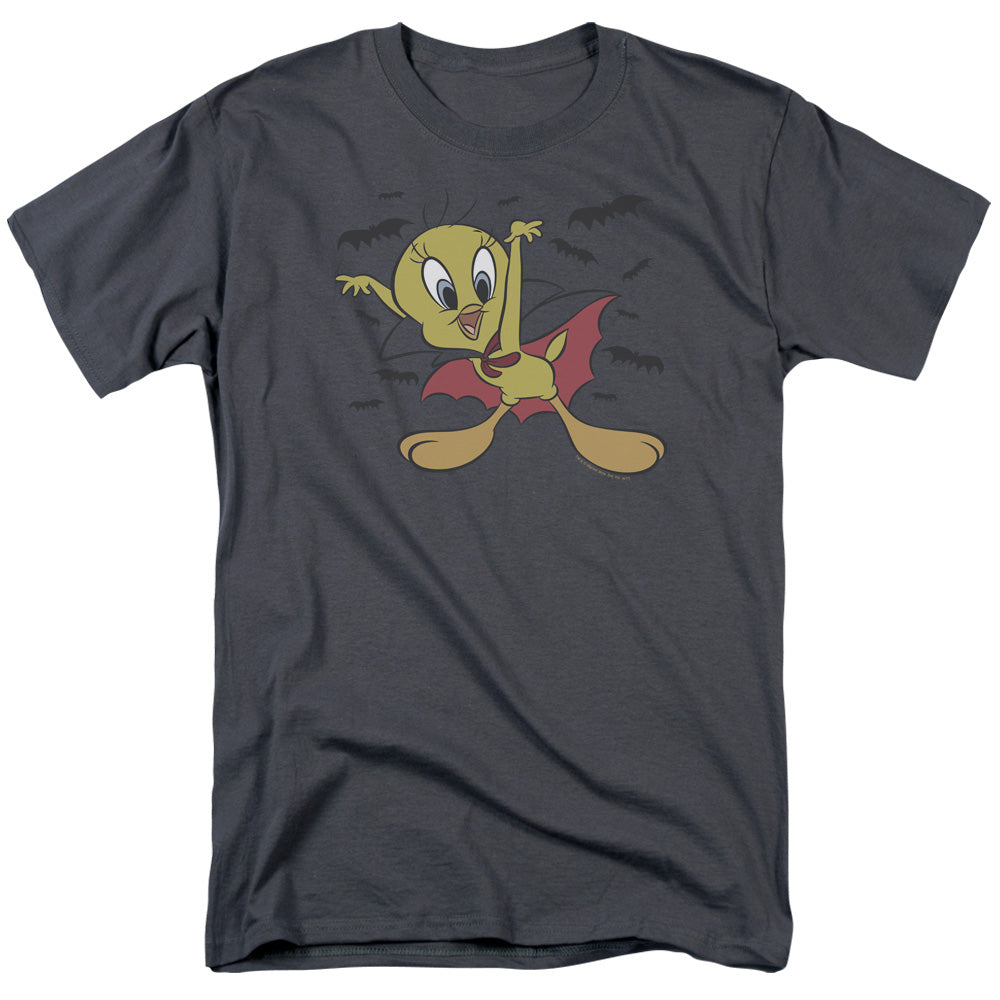 Looney Tunes Vampire Tweety Mens T Shirt Charcoal