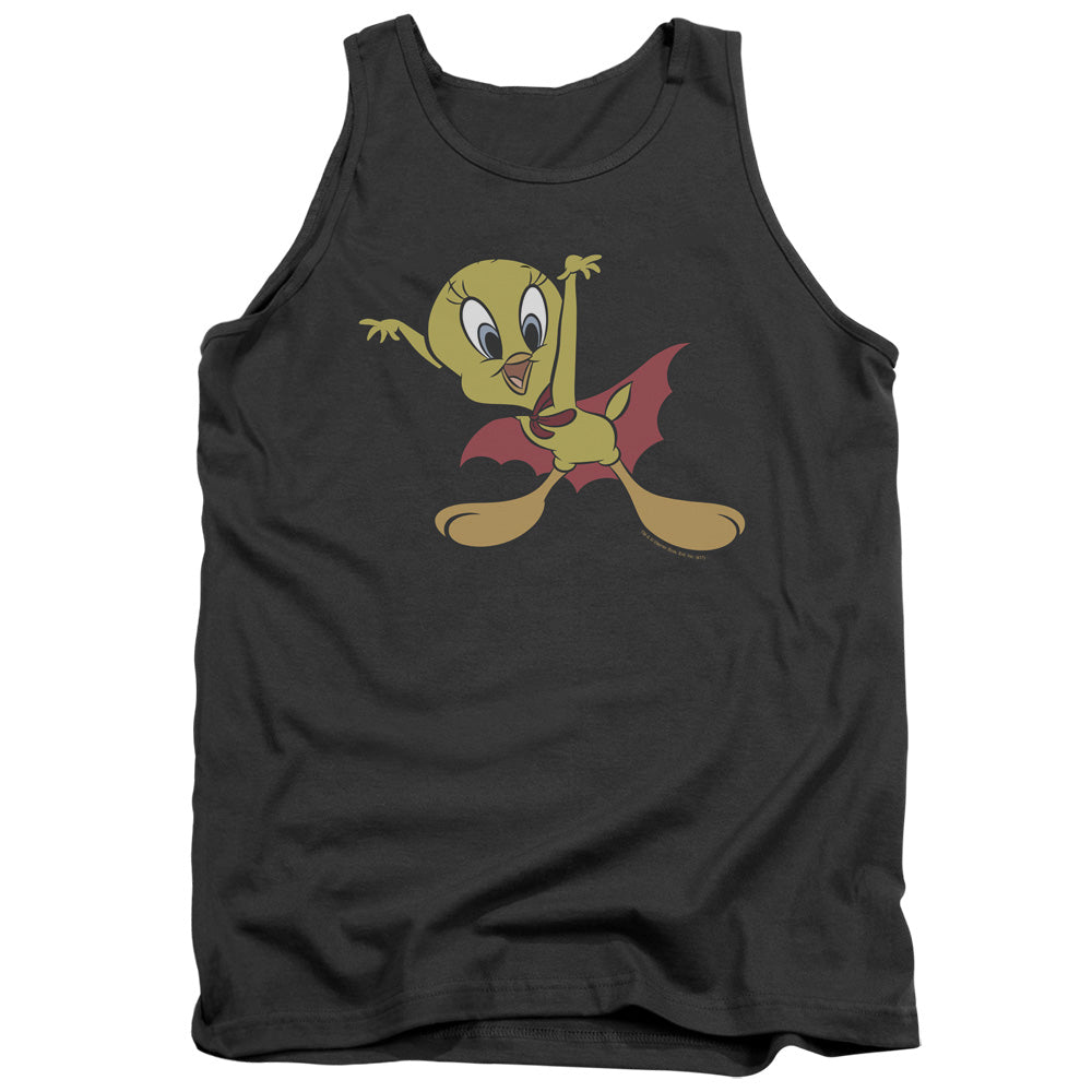 Looney Tunes Vampire Tweety Mens Tank Top Shirt Charcoal