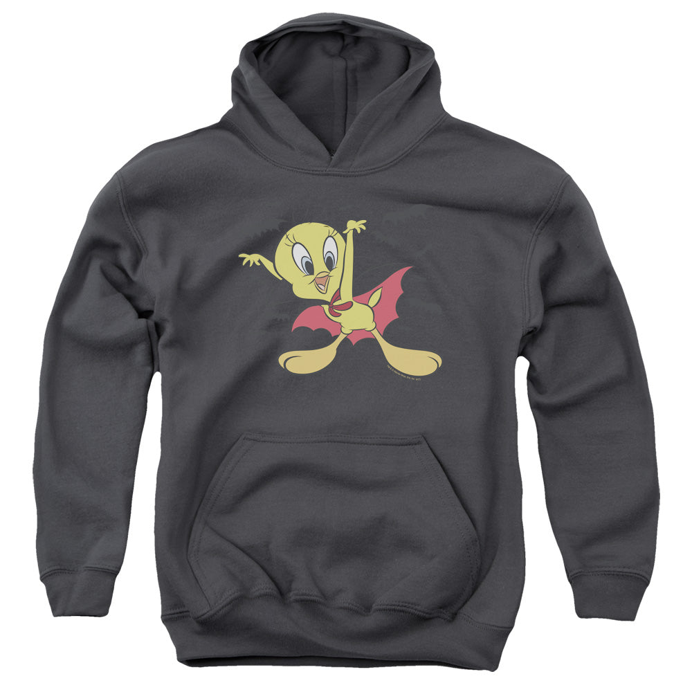 Looney Tunes Vampire Tweety Kids Youth Hoodie Charcoal