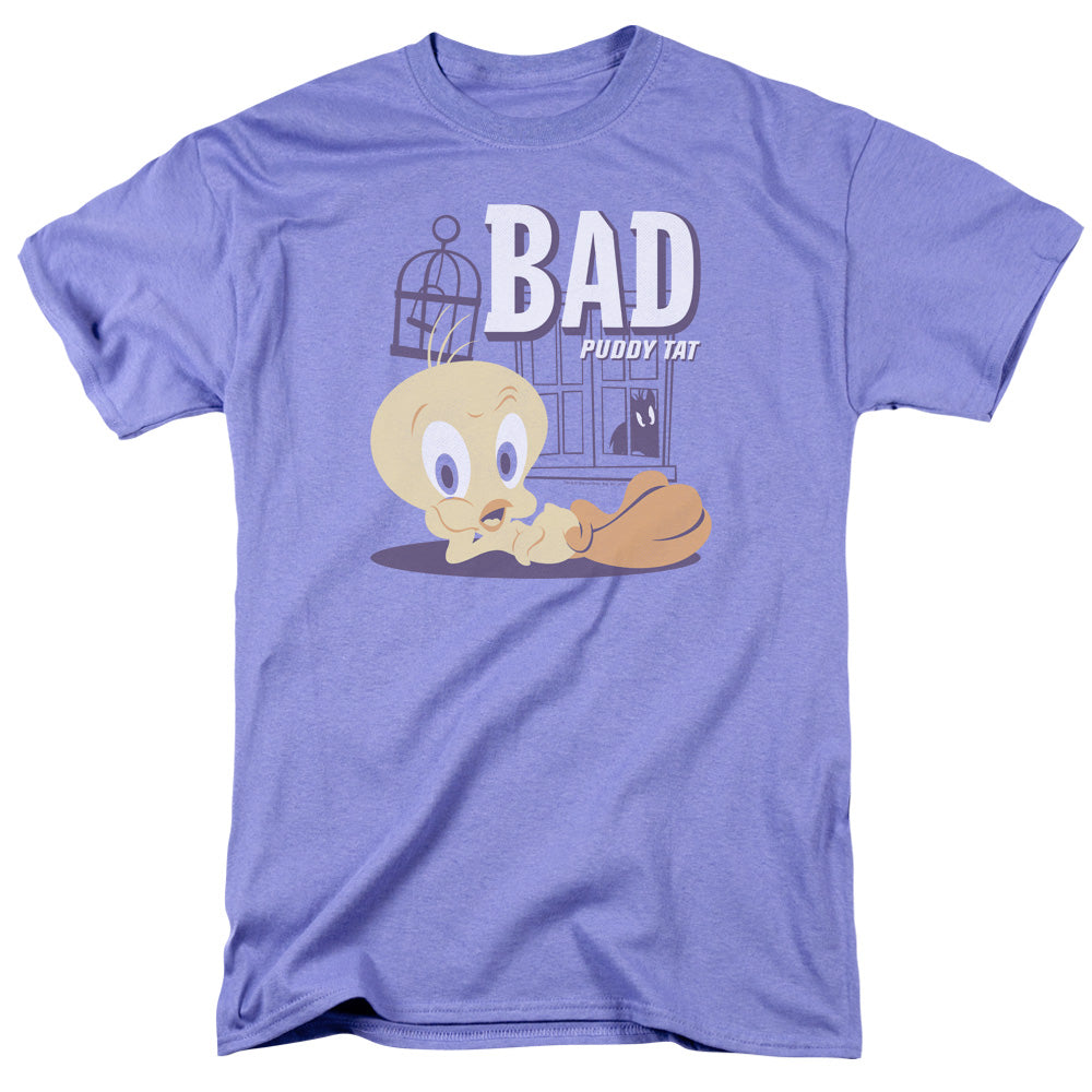 Looney Tunes Bad Puddy Tat Mens T Shirt Lavender