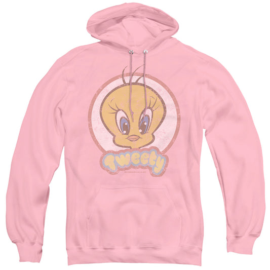 Looney Tunes Retro Tweety Mens Hoodie Pink