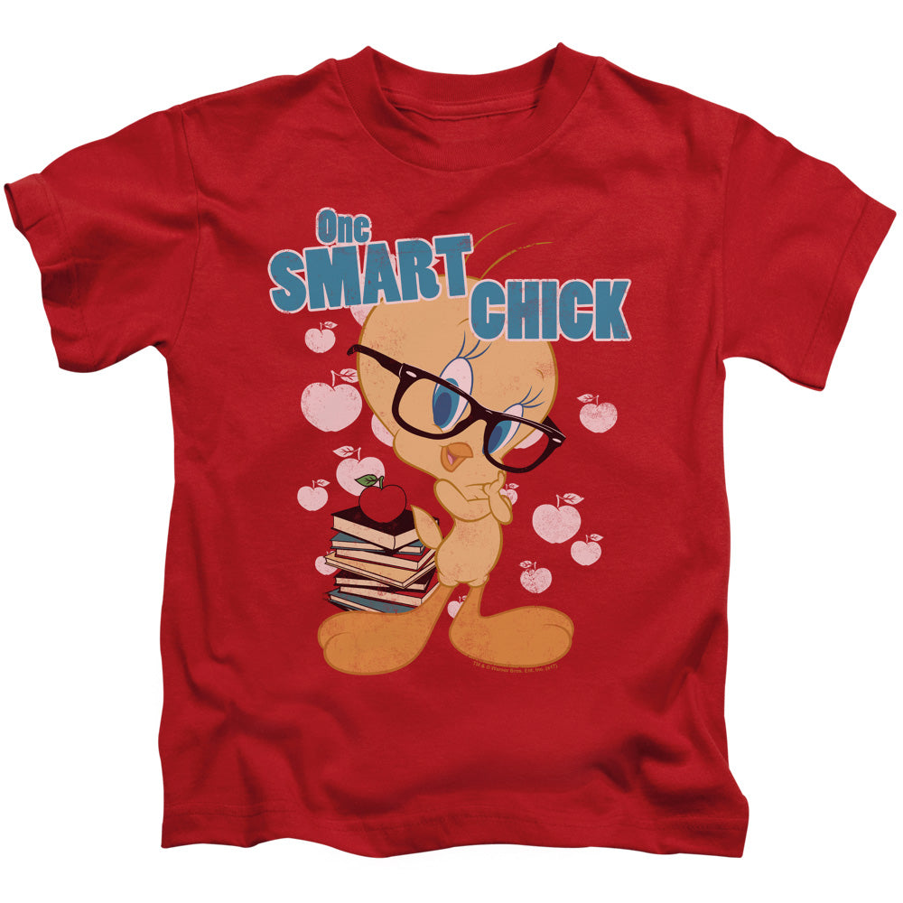Looney Tunes One Art Chick Juvenile Kids Youth T Shirt Red