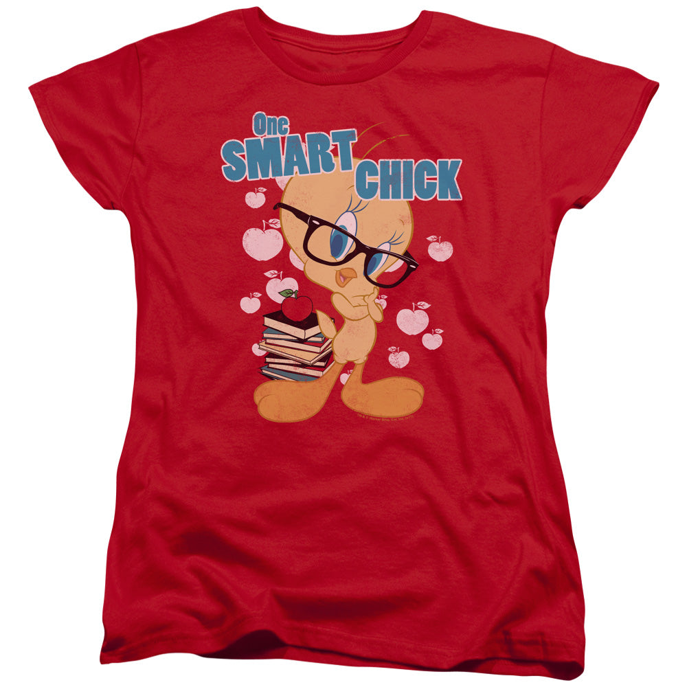 Looney Tunes One Art Chick Womens T Shirt Red