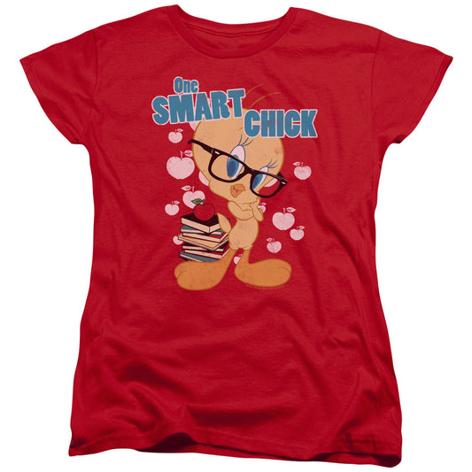 Looney Tunes One Art Chick Womens T Shirt Red