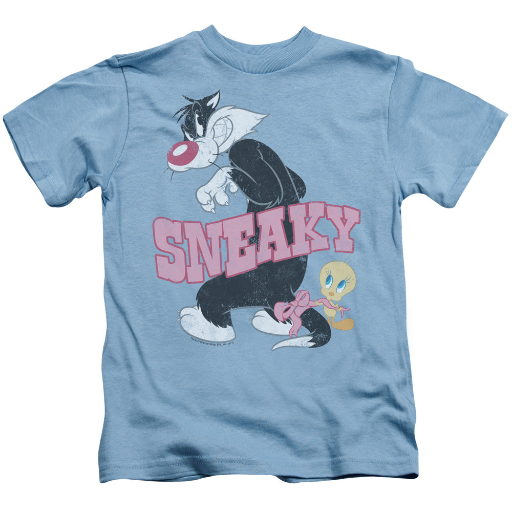 Looney Tunes Sneaky Juvenile Kids Youth T Shirt Carolina Blue