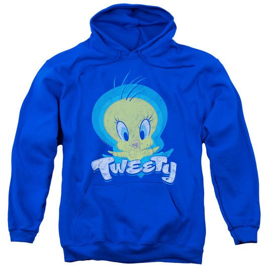 Looney Tunes Tweety Swirl Mens Hoodie Royal Blue