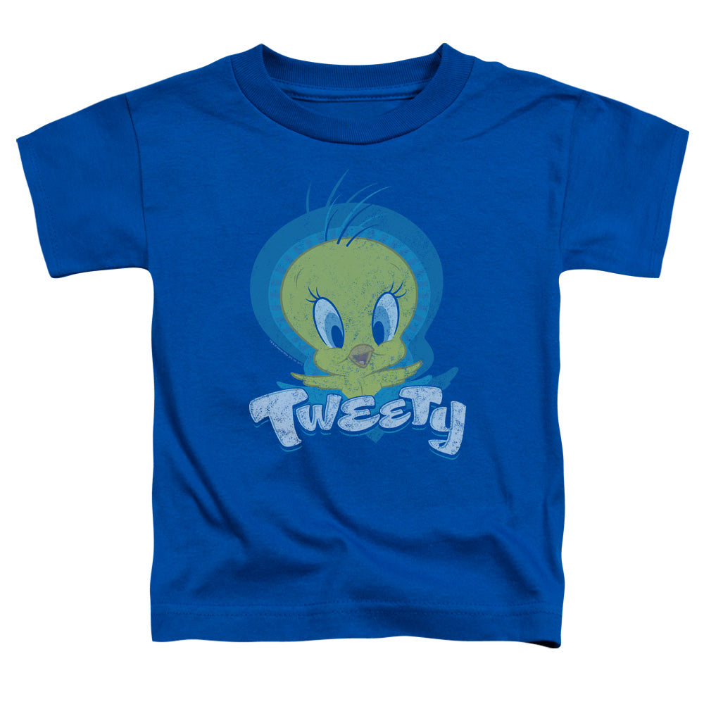 Looney Tunes Tweety Swirl Toddler Kids Youth T Shirt Royal Blue