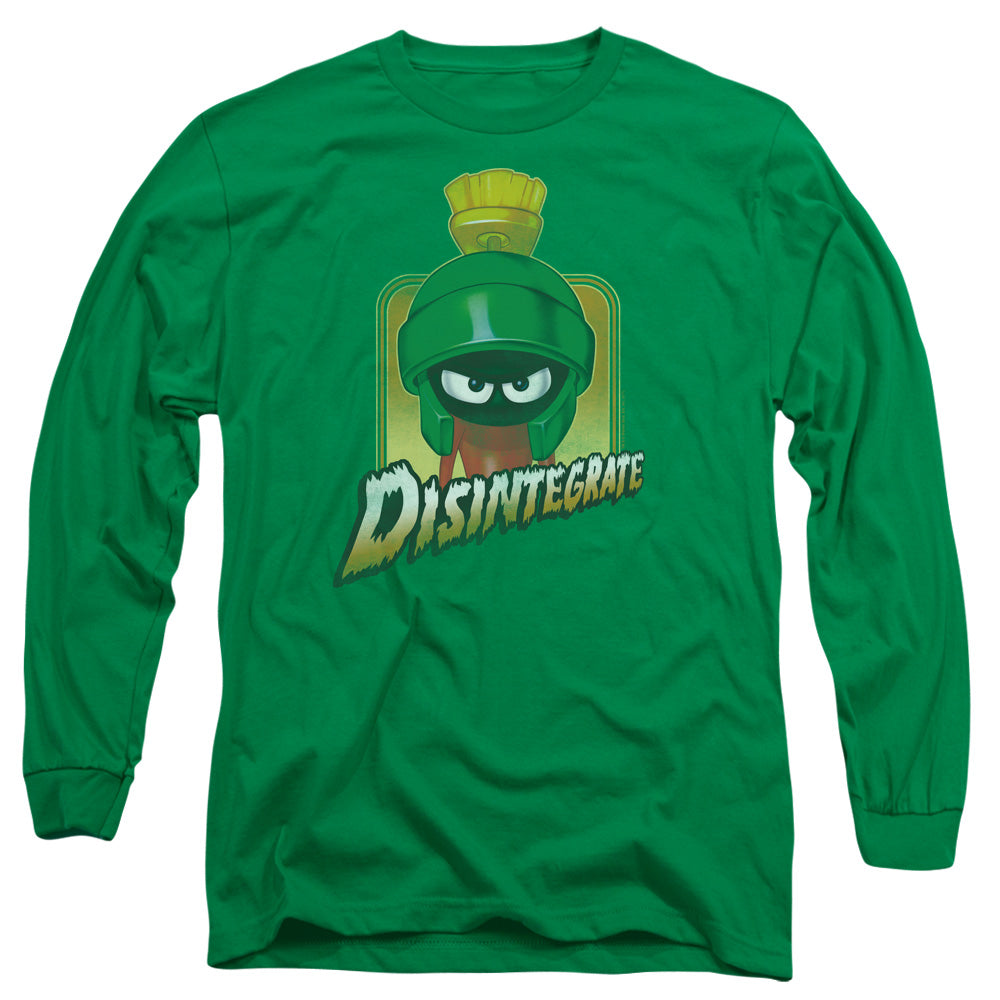 Looney Tunes Disintegrate Mens Long Sleeve Shirt Kelly Green