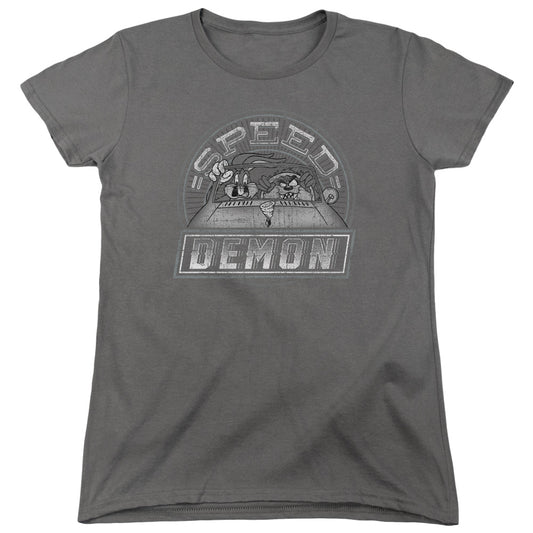 Looney Tunes Speed Demon Womens T Shirt Charcoal