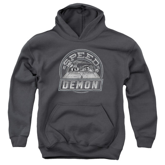 Looney Tunes Speed Demon Kids Youth Hoodie Charcoal