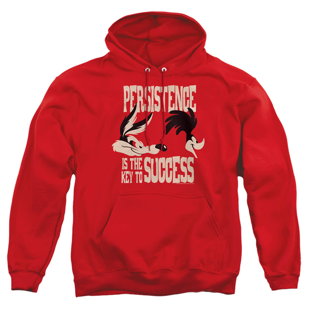 Looney Tunes Persistence Mens Hoodie Red Officially Licensed