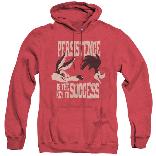 Looney Tunes Persistence Mens Heather Hoodie Red Officially Licensed
