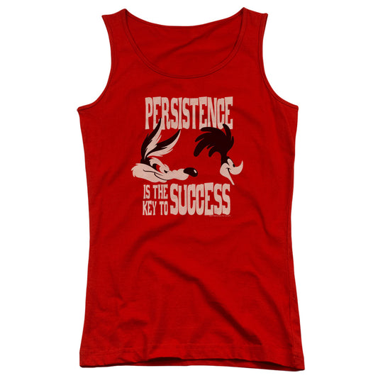 Looney Tunes Persistence Womens Tank Top Shirt Red