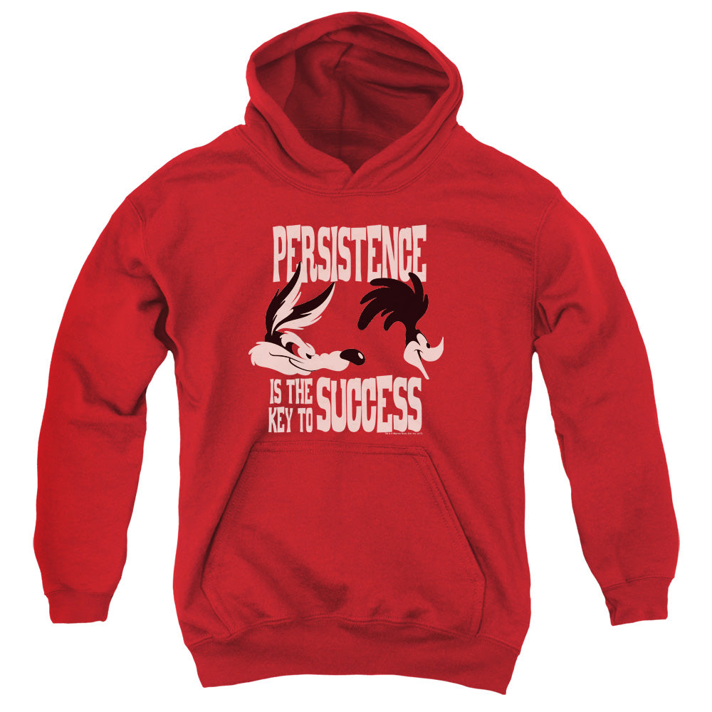 Looney Tunes Persistence Kids Youth Hoodie Red