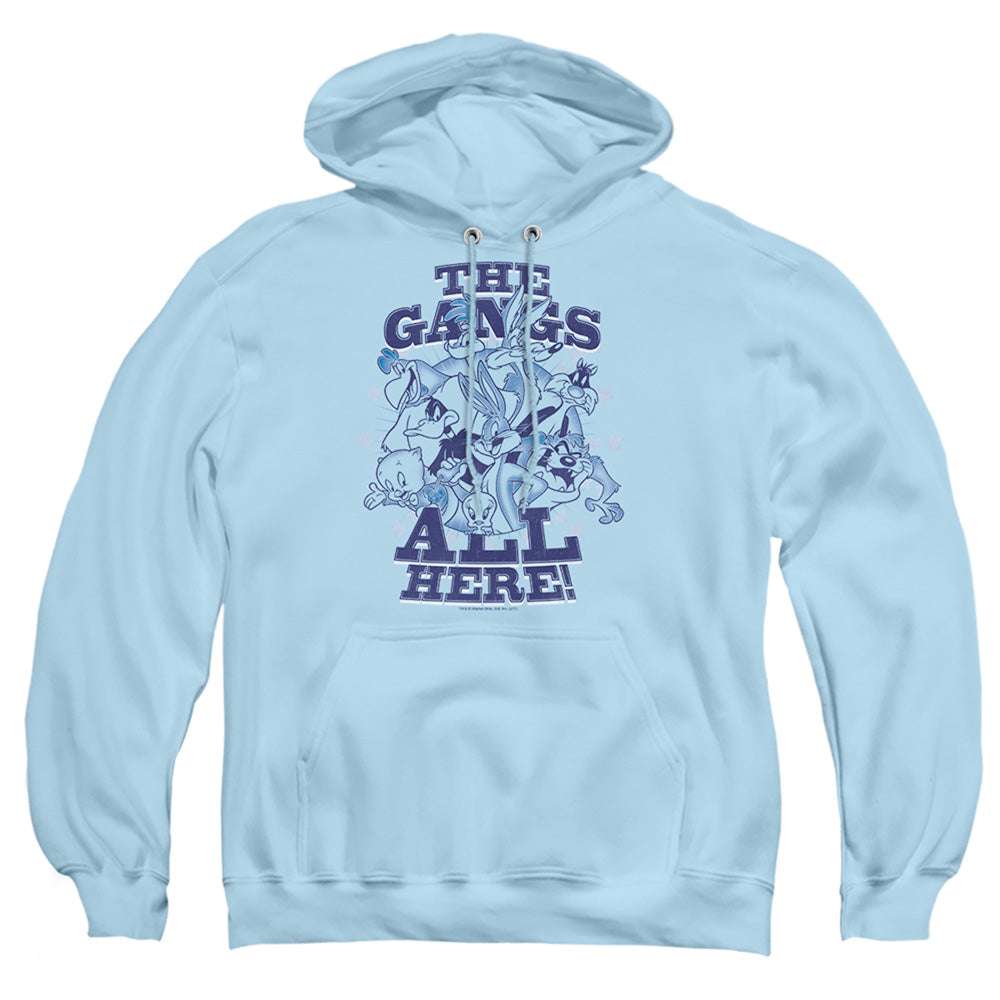 Looney Tunes Blue Gang Mens Hoodie Light Blue