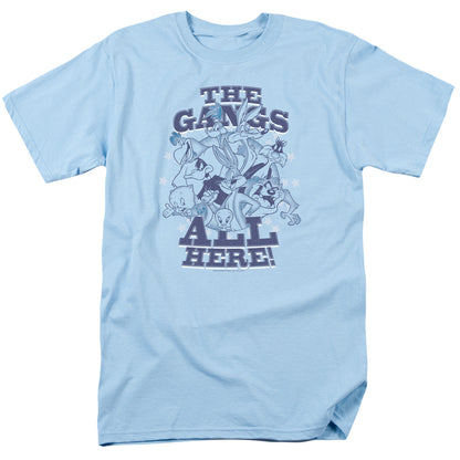 Looney Tunes Blue Gang Mens T Shirt Light Blue