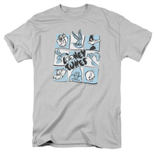 Load image into Gallery viewer, Looney Tunes The Looney Bunch Mens T Shirt Silver