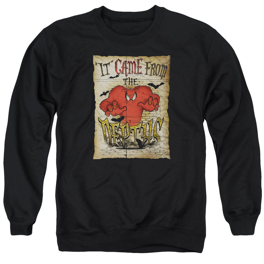 Looney Tunes the Depths Mens Crewneck Sweatshirt Black