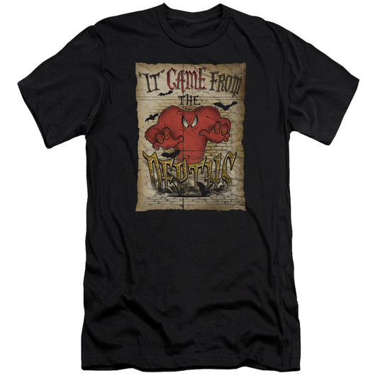 Looney Tunes the Depths Slim Fit Mens T Shirt Black