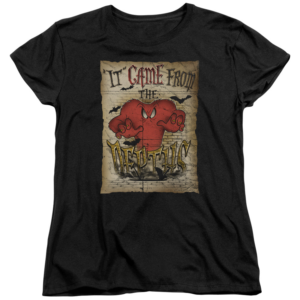 Looney Tunes the Depths Womens T Shirt Black